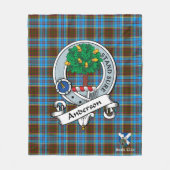 Couverture Polaire Anderson Clan Badge Scot Tartan Plaid (Devant)