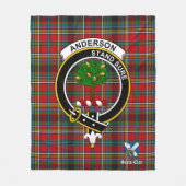 Couverture Polaire Anderson De L'Insigne De Clan D'Arfrein Tartan Pla (Devant)