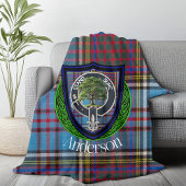Couverture Polaire Anderson Scottish Clan Tartan & Crest