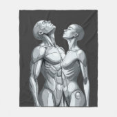 Couverture Polaire Android Union: Cyborg Couple Fleece Blanket (Devant)