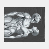 Couverture Polaire Android Union: Cyborg Couple Fleece Blanket (Devant (Horizontal))