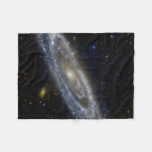 Couverture Polaire Andromède galaxie laiteuse façon cosmos univers (Devant (Horizontal))
