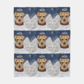 Couverture Polaire Ange Airedale Terrier (Devant)