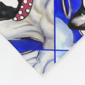 Couverture Polaire Ange Bouledogue Français (Coin)