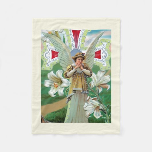 Couverture Polaire Ange priant (Devant)