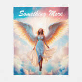 Couverture Polaire Angel ailes paradis or divin belle mouche (Devant)