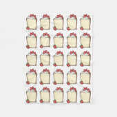 Couverture Polaire Angel Aliments Angelfood Gâteau Tranches Fraises (Devant)