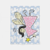 Couverture Polaire Angel/Fée en rose (Devant)