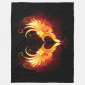 Couverture Polaire Angel Fire Heart with Wings (Devant)