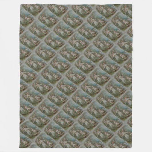 Couverture Polaire Angel Fleece Blanche (Devant)