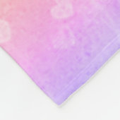Couverture Polaire Angel Heart Wings Pink Purple Ombre Art Custom (Coin)