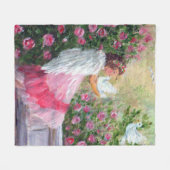 Couverture Polaire Angel Love Art de Kathy Manuel (Devant (Horizontal))