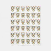 Couverture Polaire Angel Rainbow Awareness Ribbon Soft Blanches (Devant)