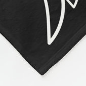 Couverture Polaire Angel Wings Black Custom Photo Memorial Cadeau (Coin)