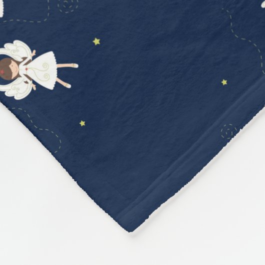 Couverture Polaire Anges de Noël (Coin)