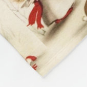 Couverture Polaire Anges de Noël Arc Rouge Arbre Lapin Écureuil (Coin)