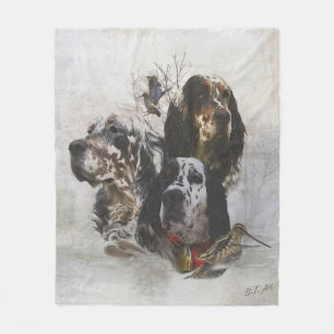Couverture Polaire Anglais Setter, chasse à la bécasse
