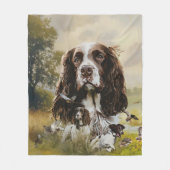 Couverture Polaire Anglais Springer Spaniel (Devant)