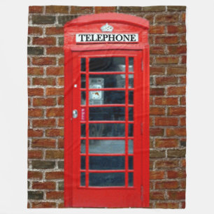 Couverture Polaire ANGLAIS TÉLÉPHONE BOOTH Fleece Blanket