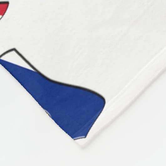 Couverture Polaire Angleterre superposée sur le drapeau Union Jack (Coin)