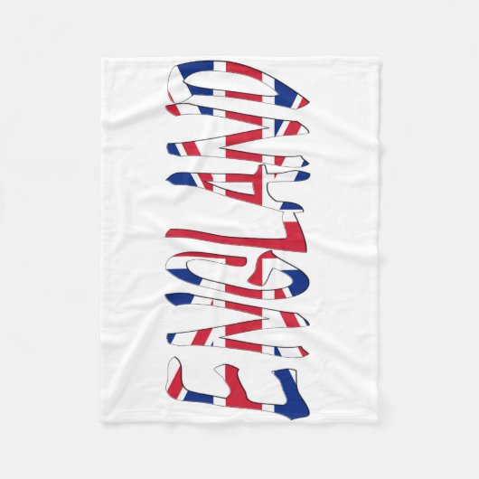 Couverture Polaire Angleterre superposée sur le drapeau Union Jack (Devant)