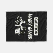 Couverture Polaire Angry Gamer Computer Funny Video Game Gig (Devant (Horizontal))