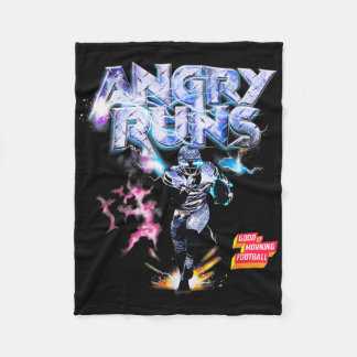 Couverture Polaire Angry Runs Good Morning Football Sport Lover Vinta