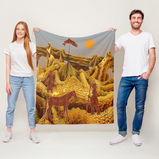 Couverture Polaire Anid d'or (En situation)