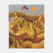 Couverture Polaire Anid d'or (Devant)