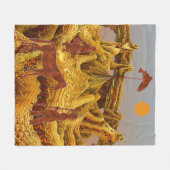 Couverture Polaire Anid d'or (Devant (Horizontal))