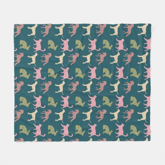 Couverture Polaire Animal Art Motif Chien couleur Motif Dessin dessin (Devant (Horizontal))