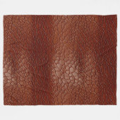 Couverture Polaire Animal Brown en cuir de l'Ouest (Devant (Horizontal))