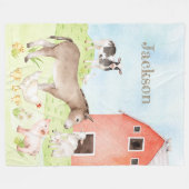 Couverture Polaire Animal de ferme Waterton (Devant (Horizontal))