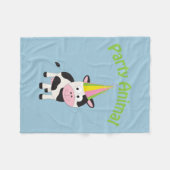 Couverture Polaire Animal de fête ! Vache (Devant (Horizontal))