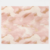 Couverture Polaire Animal de vache rose pâle (Devant (Horizontal))