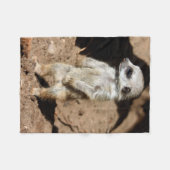 Couverture Polaire Animal doux mignon merveilleux de Meerkat (Devant (Horizontal))