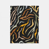 Couverture Polaire Animal Motif couleur tigre (Devant)