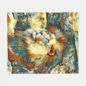 Couverture Polaire AnimalArt_Lion_033 (Devant (Horizontal))