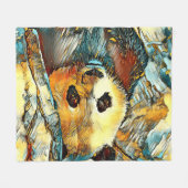 Couverture Polaire AnimalArt_Panda_002 (Devant (Horizontal))