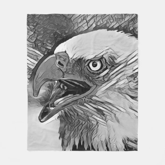 Couverture Polaire AnimalArtBW_Bird_002 (Devant)