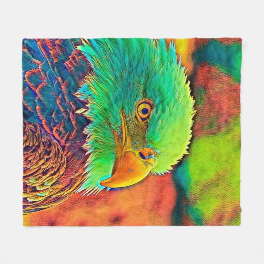 Couverture Polaire AnimalColor_Bird_008 (Devant (Horizontal))