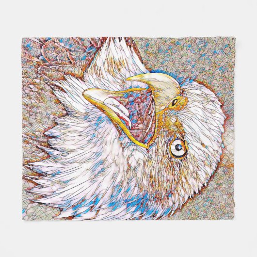 Couverture Polaire AnimalMix_Bird_043 (Devant (Horizontal))