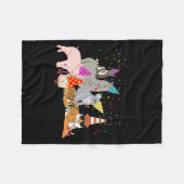 Couverture Polaire Animals Partying Cute Animals Having A Party  (Devant (Horizontal))