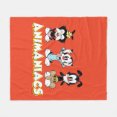 Couverture Polaire Animaniacs | Graphique de Warner Sibings "No Evil" (Devant (Horizontal))