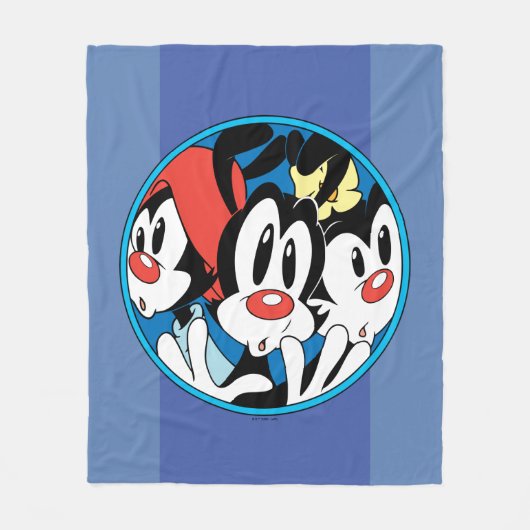 Couverture Polaire Animaniacs | Warner Siblings Circle Graphic (Devant)
