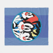 Couverture Polaire Animaniacs | Warner Siblings Circle Graphic (Devant (Horizontal))