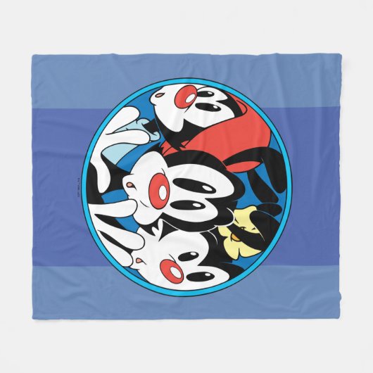 Couverture Polaire Animaniacs | Warner Siblings Circle Graphic (Devant (Horizontal))