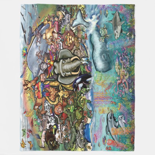 Couverture Polaire Animaux (Devant)