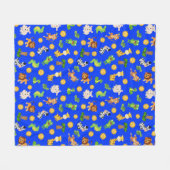 Couverture Polaire Animaux africains (Devant (Horizontal))