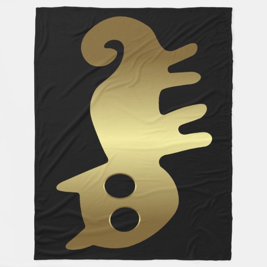 Couverture Polaire Animaux anciens - Chat d'or ou animal Fox (Devant)